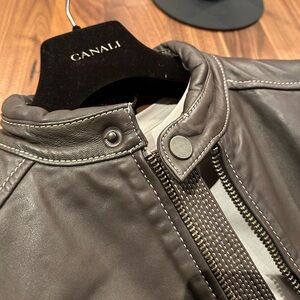 George Roth Men's Brown Leather Jacket